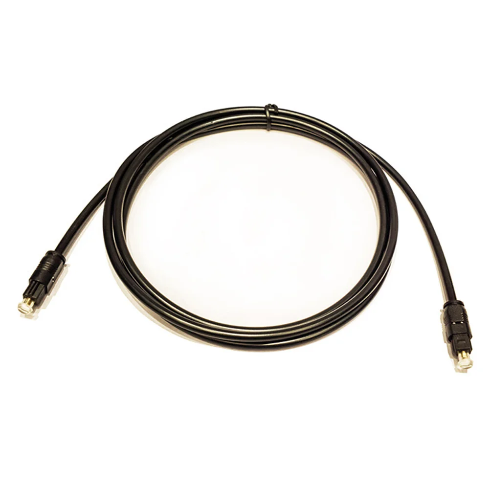 

8M Digital Fiber Audio Line OD4.0 Optical Fiber Cable SPDIF Optical Adapter Black