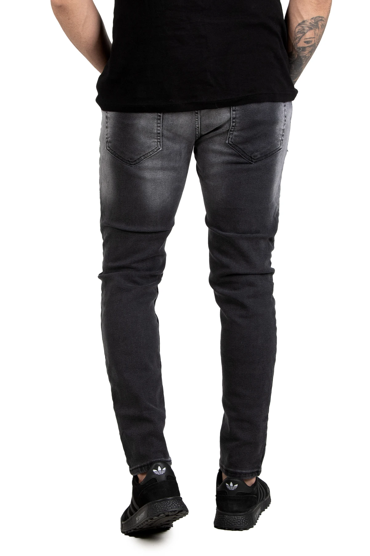 DeepSEA Slim Fit lycra with stone ripped jeans 2205129