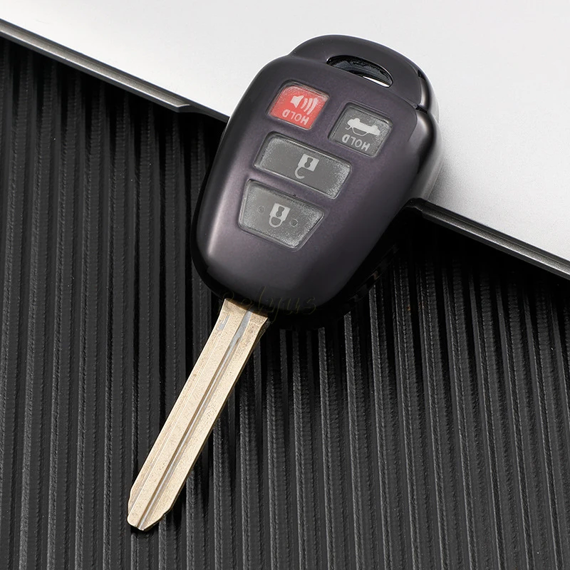 

Защитный чехол для автомобильных ключей из ТПУ, чехол-держатель с цепочкой для Toyota Camry 2019 Rav4 2018 Corolla 2016 Tacoma Vios Prius C Highlander, чехол для ключей