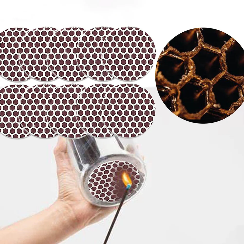 

Round Fire Paper Craft Match Striker Dotted Camping Accessories Adhesive Replacement Sheets Outdoor Stuff