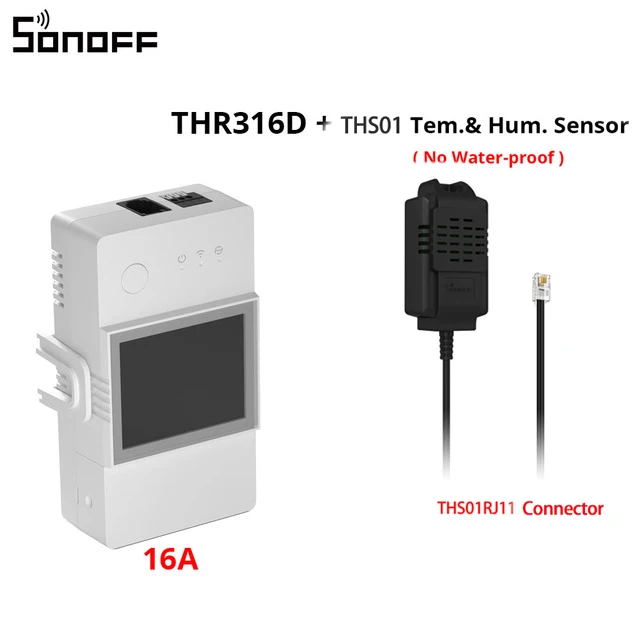 

SONOFF TH 16A 20A Elite датчик температуры и влажности