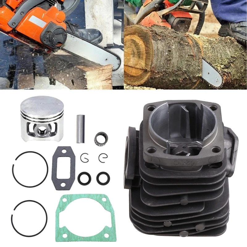 

Cylinder Piston Assembly Set Fit 52 52cc Chainsaw Engine Motor Parts Dia 45mm