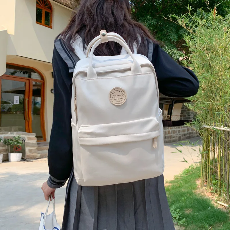 

Kawaii Waterproof Backpacks Women Fashion White Backpack for Women School Bags Ladies Cool Book Bag Girl Student College Bagpack