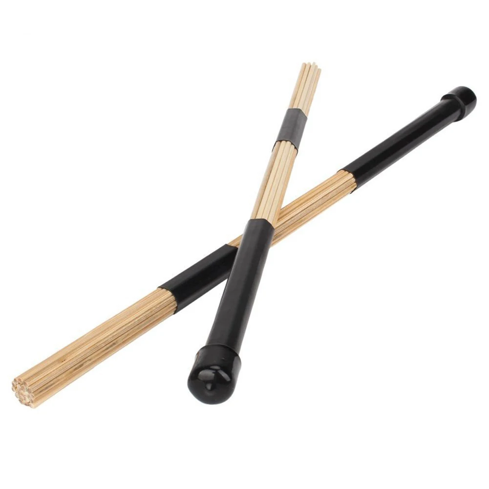 

1 Pair 15.7" 40cm Jazz Drum Brushes Drum Sticks Bamboo Black