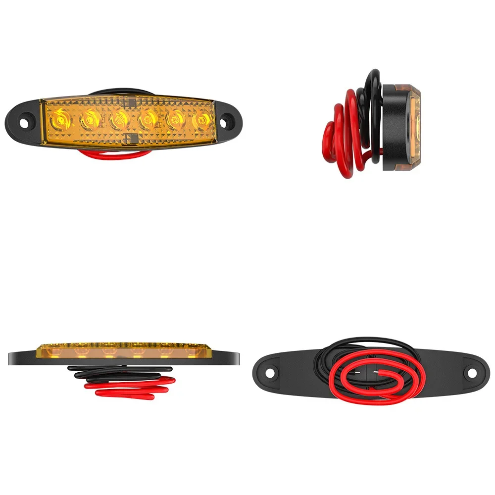 Европейский стиль 6 светодиодов длинный край стержня 12 В 24 сверхмощный грузового