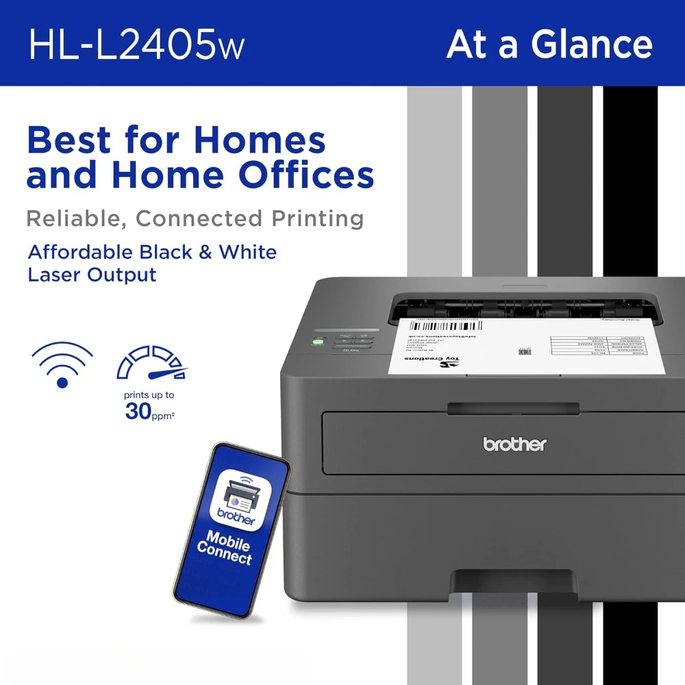 Для беспроводного компактного монохромного лазерного принтера с мобильной