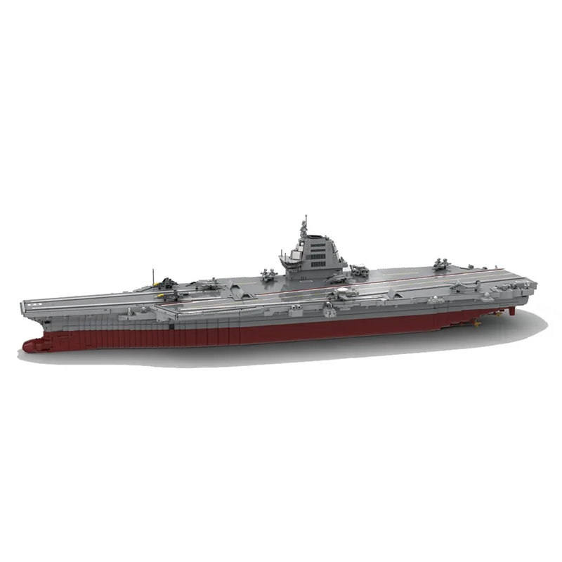 10009 шт. набор строительных блоков MOC масштаб 1/200 авиаперевозчик #18 (Type 003)