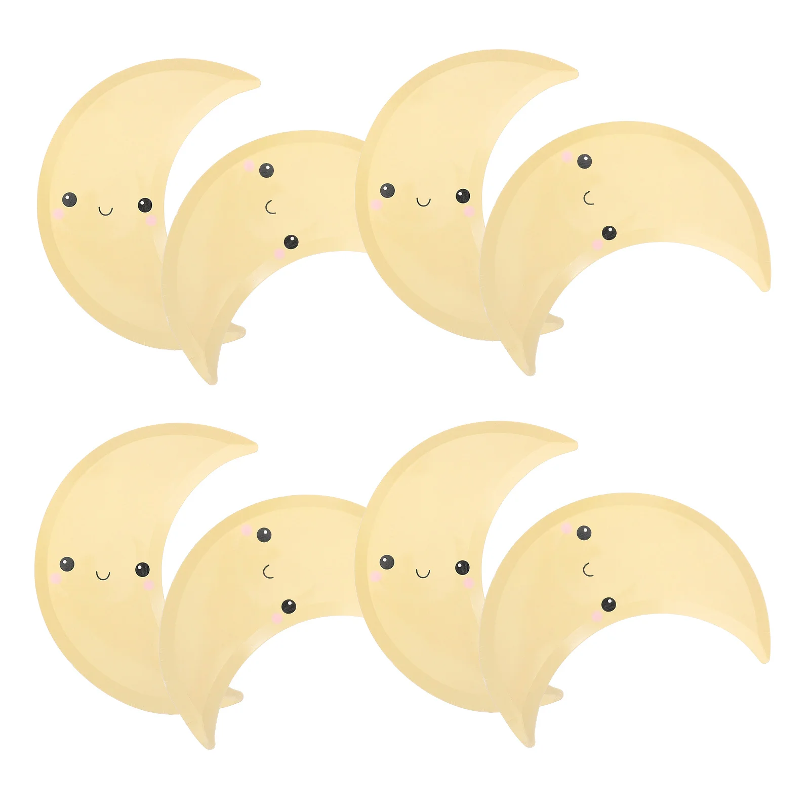 8 шт. поднос для бумаги в форме луны посуда полумесяца тарелка с планетами