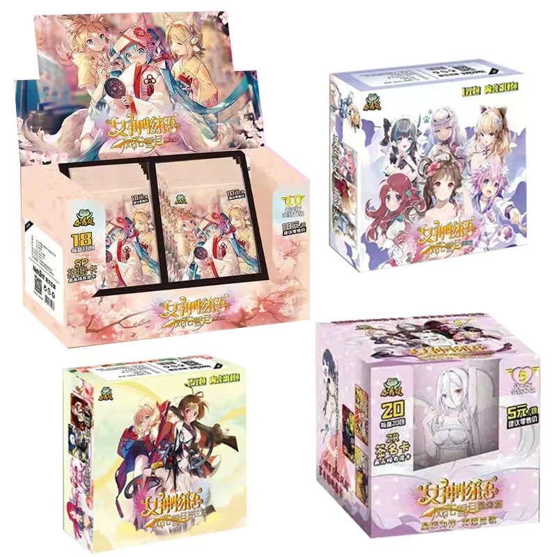 

Goddess Story Collection Cards Kids Birthday Gift Classic Otaku Japanese Animation Kamado Nezuko Game Girls Card Table Toys