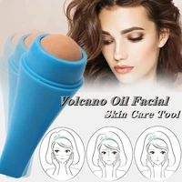 4styles natural volcanic stone facial roller t zone oil control portable sponge absorption oil roller face care skin care device
