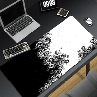 swirl graffiti art mouse pad black white gaming accessories large rubber keyboard mouse pad desk pad mouse pad for office gamers