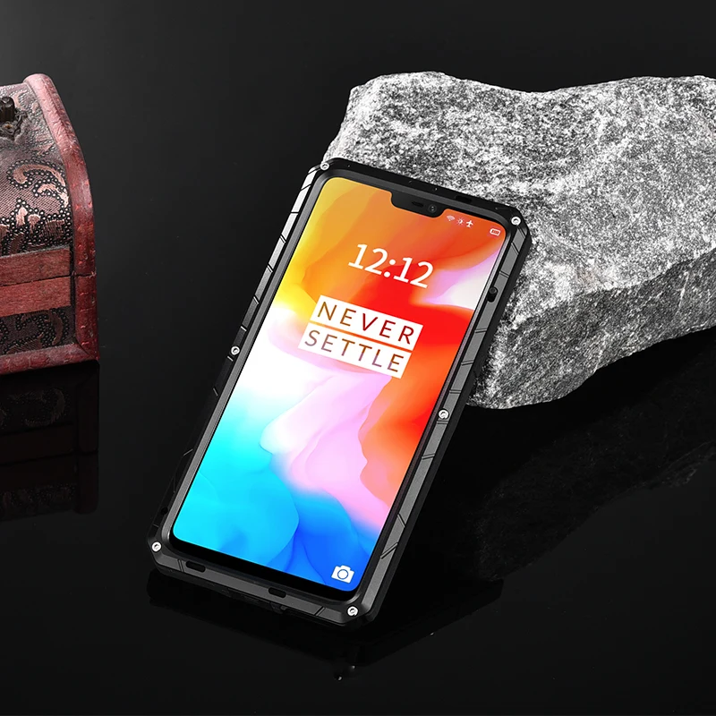 Original Imatch Luxury Aluminum Metal Silicone Shockproof Case Cover For 1+ Oneplus 8 8t Pro Dirt Shock Proof Cover Case