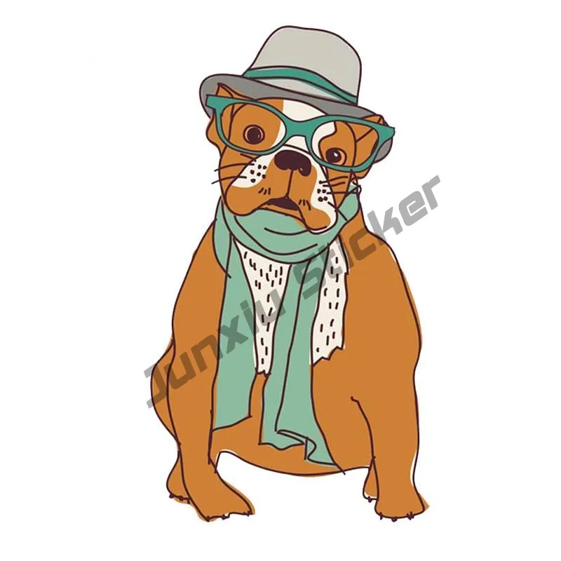 

Fashion Puppy Cover Scratches Car-Stickers and Decals Car Accessories for Rear Windshield Window Trunk Bumper KK14*8cm