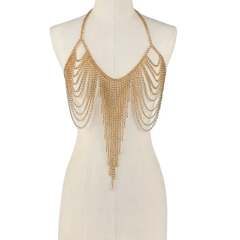 Металлическая цепочка для тела FNQUFUJ