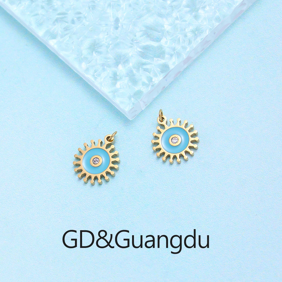 

Cross border geometric circle element design jewelry pendant, niche personality trend jewelry accessories