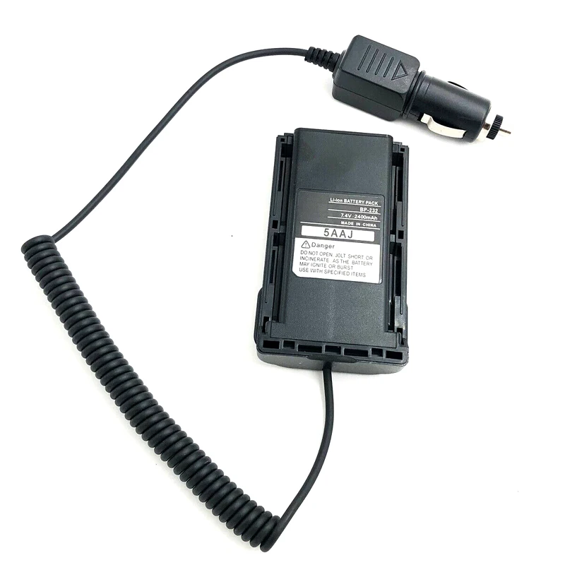 BP232 Car Battery Eliminator Charger Adaptor BP-232 For ICOM ICF4160 F4161 F4011 F43GT A14 IC-F26 IC-F3036 Radio Walkie Talkie