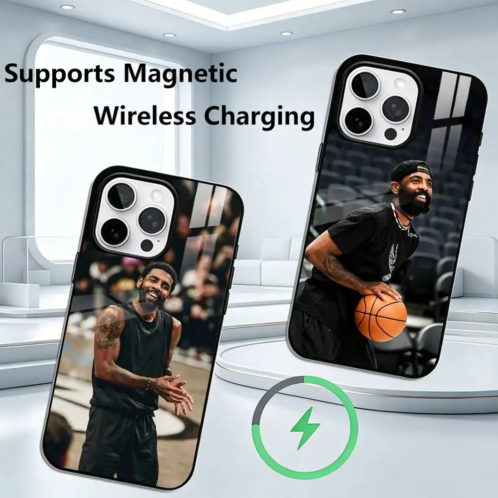 Фото Чехол для телефона K-Kyrie Irving для iPhone 17, 16, 15, 14, 13, 12, 11 Plus, Pro с поддержкой магнитной беспроводной зарядки №1