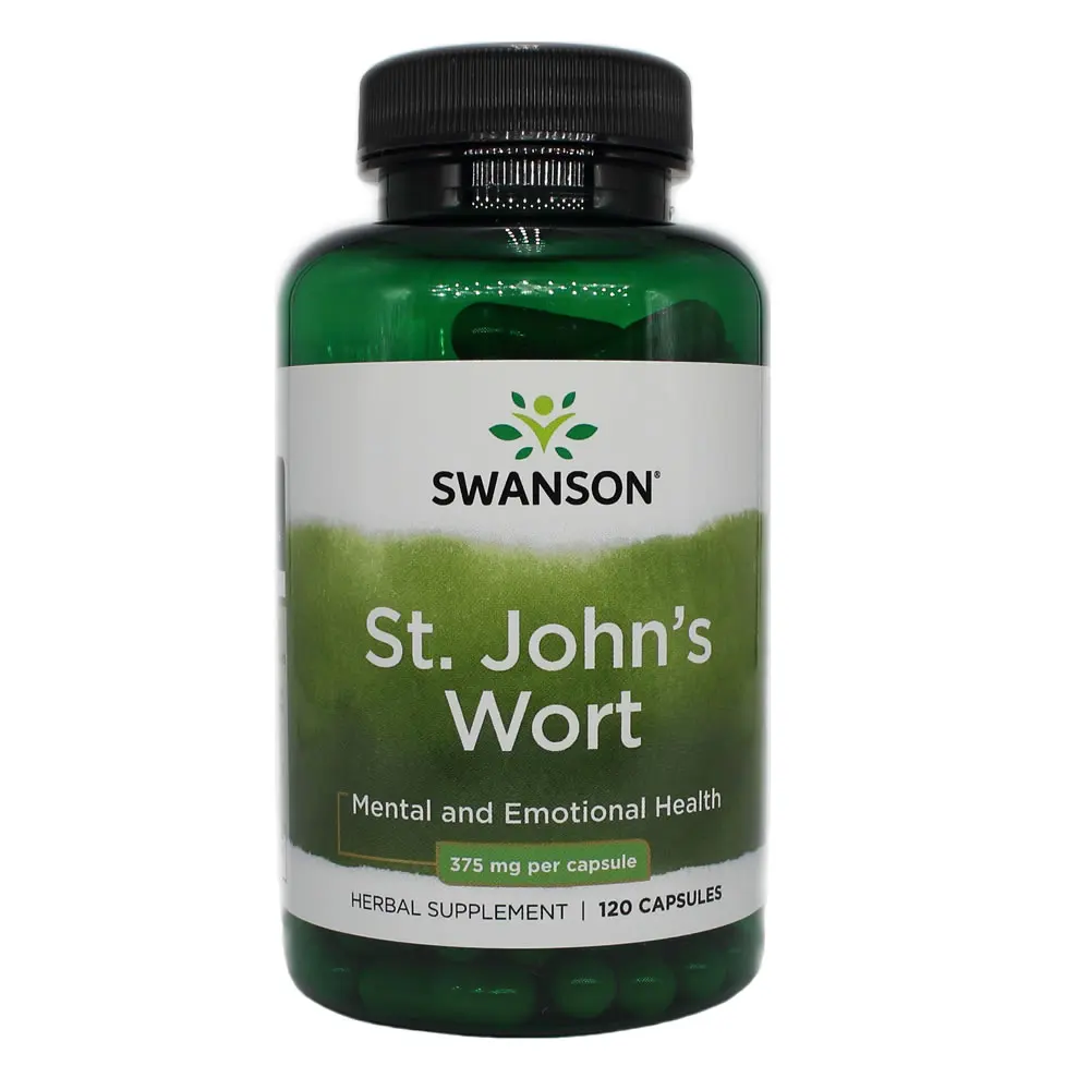 

Бесплатная доставка, Swanson St.John's wort, 375 мг, 120 капсул