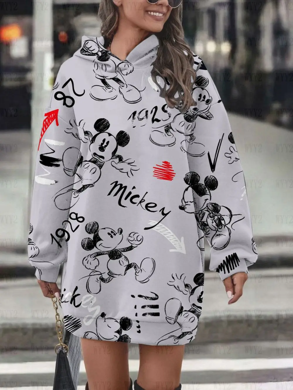 Женское платье MINISO с принтом Микки Мауса