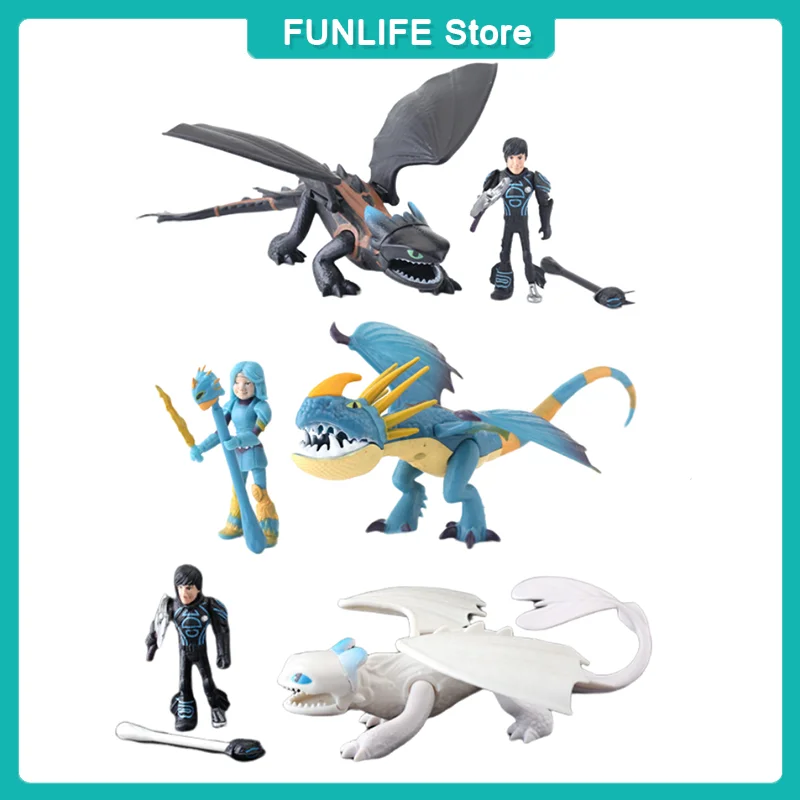 6 шт. набор Dragon Training Master Toothless аниме фигурка Bionicle Night Furia Крылья ПВХ модель орнамент