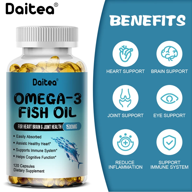 

Omega3 Deep-sea Fish Oil Capsules, Increase DHA and EPA Rich Memory Helps To Promote Heart Intelligence and Brain Development