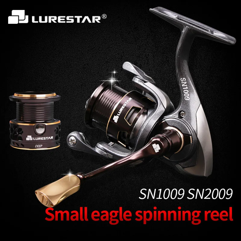 

Lurestar Spinning Fishing Reel SN1009 9 Bearings 1000 Double Spool 8Kg 2000 12Kg Max High Gear Ratio Wheel