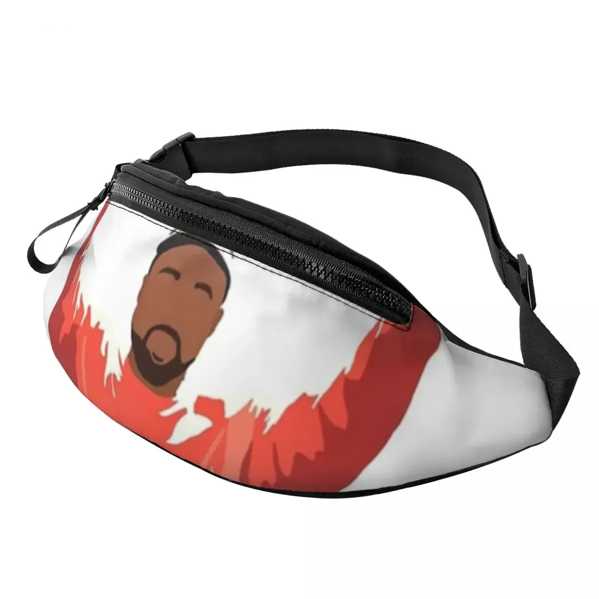 

Peach Tone Kanye West Hands Waist Bag College Dropout Singer Kim Fanart Fashion Polyester Waist Pack Bicycle Unisex Bag
