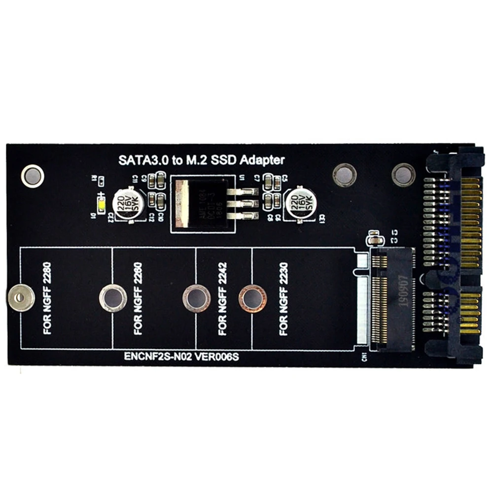 Адаптер M2 NGFF SSD на SATA 3,0 2,5 и rdкво, M.2 SSD адаптер преобразователь Райзер карта для ПК ноутбука дополнительная карта до 6Gps