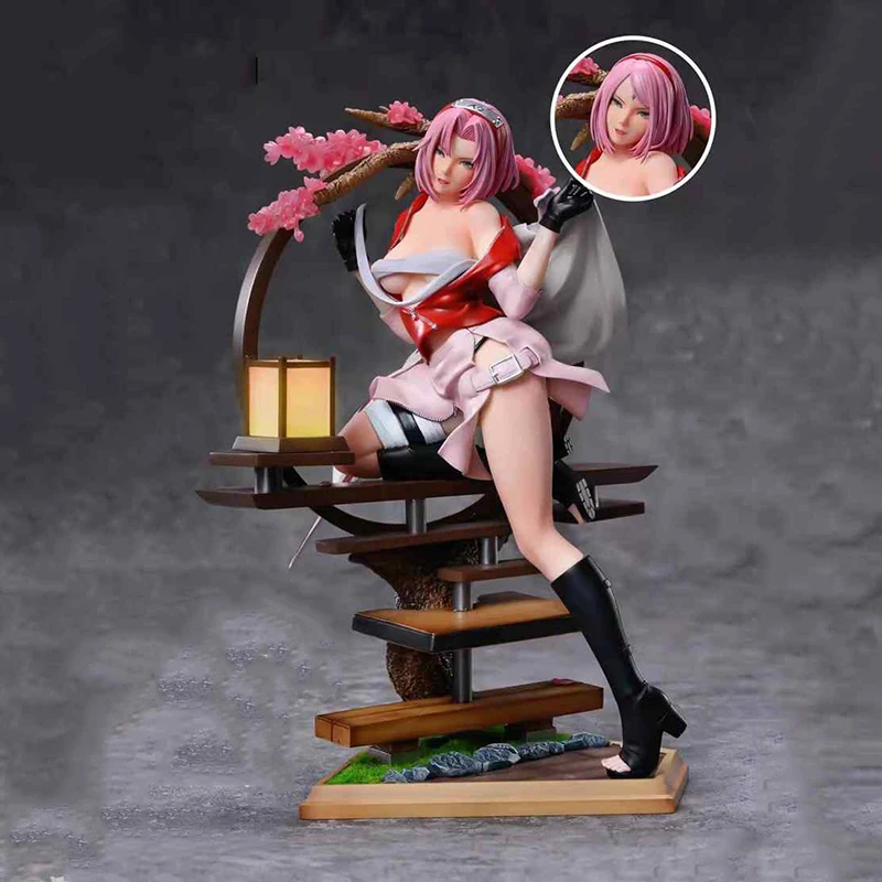 

Anime Naruto Figure GK Haruno Sakura Naruto Shippuuden Action Figures Sexy Girls PVC Collectible Model Toys Gifts