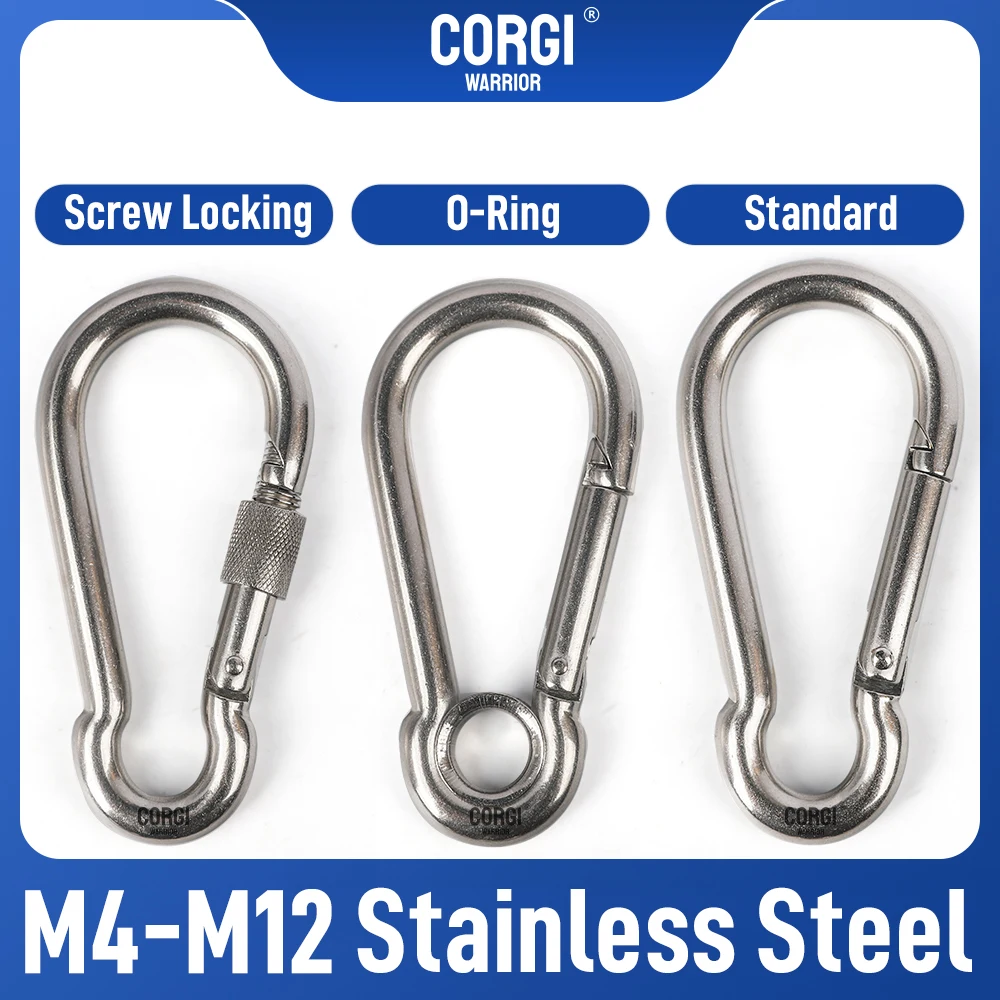 1-5 сверхмощных карабинных зажимов M4 M5 M6 M7 M8 M10 M11 M12 фиксирующие винты из