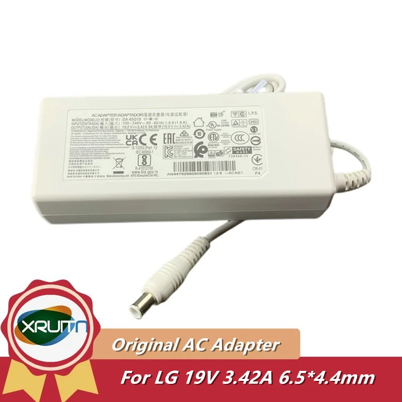 

Original For LG 49LJ510M 49LJ5100UC TV LCAP40 EAY63031604 65W AC Adapter Charger DA-65G19 DA 65G19 19V 3.42A 65W Power Supply