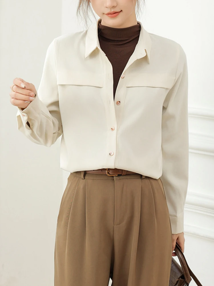 Рисунок 2 - Винтажная женская рубашка QOERLIN с длинным рукавом