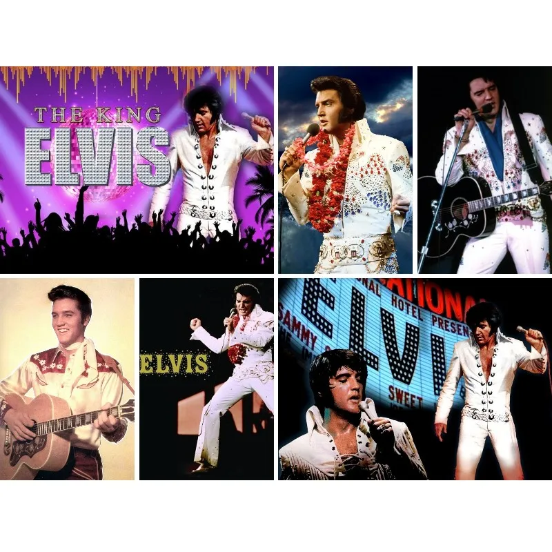 

Алмазная живопись Elvis Presley, полное круглое сверло, 5D «сделай сам», вышивка крестиком, картина из камней и рулонов, домашний декор, подарок