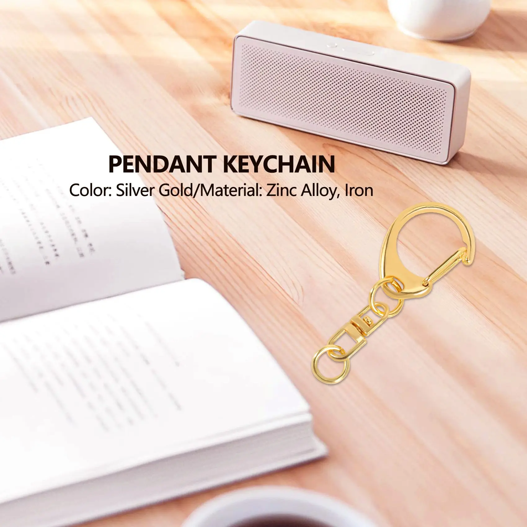 100-компонентный брелок с D-образным крючком и кольцами для прыжков металлические