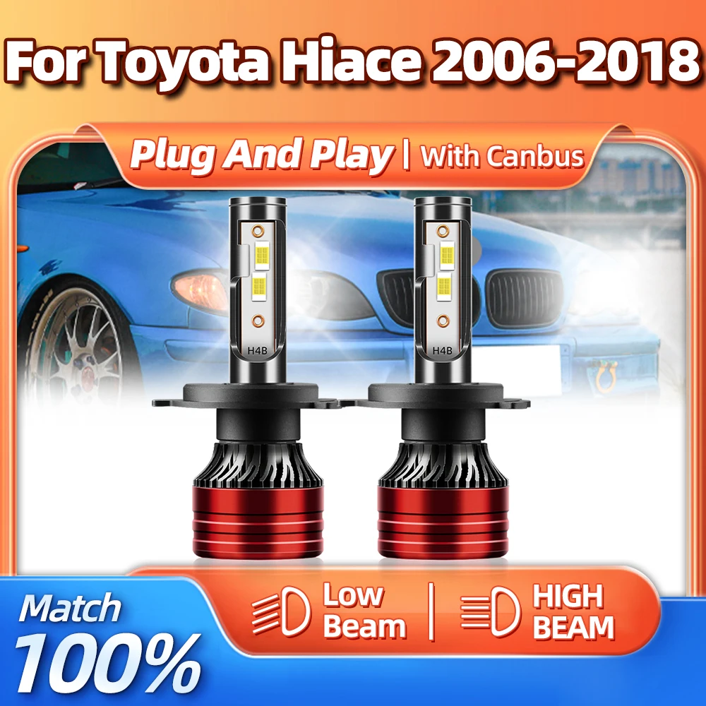 

LED Canbus Car Headlight 20000LM 120W Auto Lights 12V 6000K Turbo Lamps For Toyota Hiace 2006-2012 2013 2014 2015 2016 2017 2018