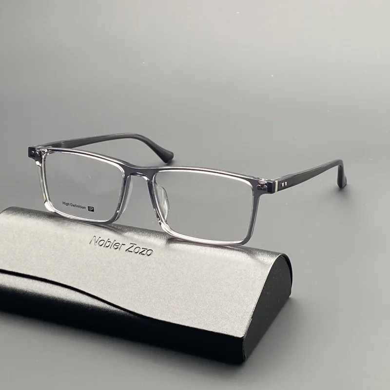 Очки мужские с квадратной оправой оптические аксессуары в стиле ретро из ацетата