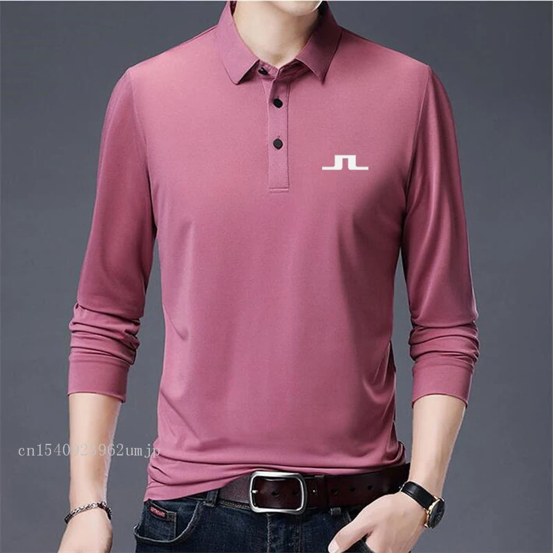 2023 New Fashion Brand Spring And Autumn Golf Clothes Men's Casual Long-sleeved Men's Polo Shirt Cotton