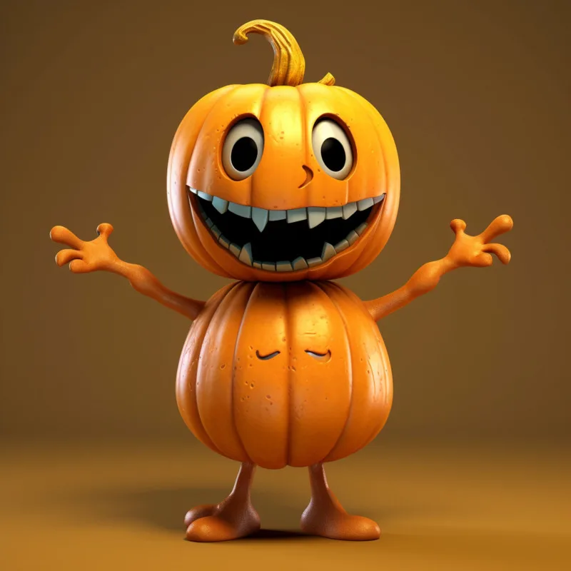 

Halloween Series Crafts Cute Cartoon Pumpkin Man Statue Creative Ghost Figure Art Sculpture Outdoor Garden Home Decoration Gifts