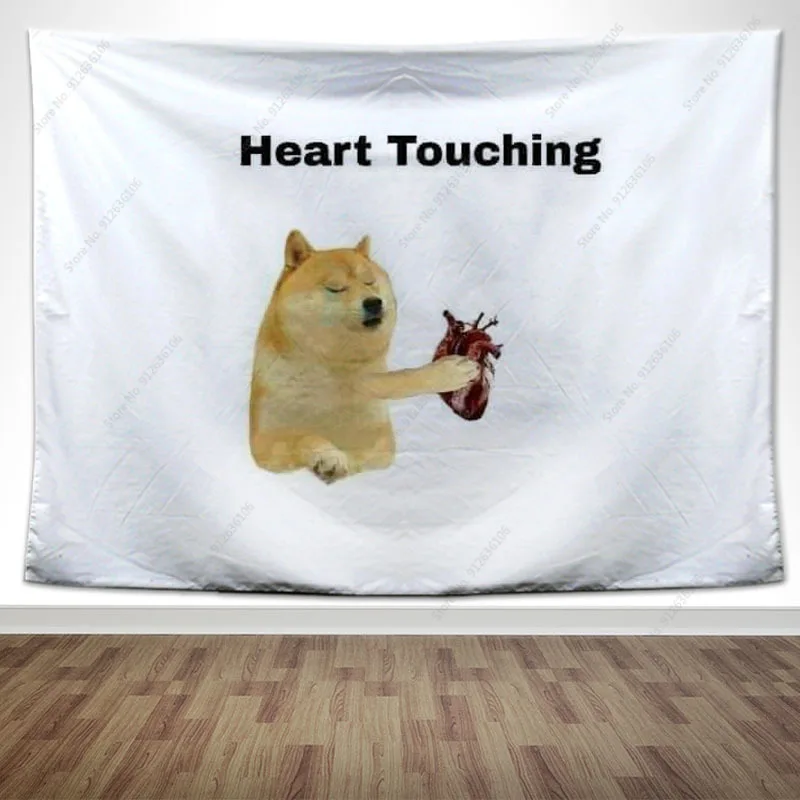 

Гобелен HotDog с прикосновением к сердцу, Настенный декор, забавный гобелен с мандалой, домашний декор в стиле хиппи, фоновый Коврик для йоги на...