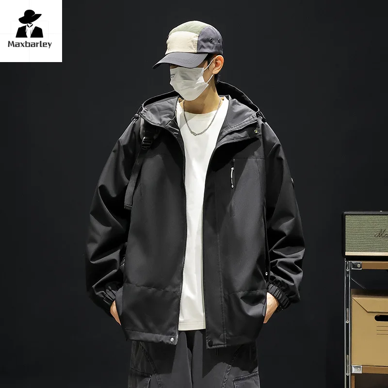 Весенне-осенняя мужская куртка высокого качества водонепроницаемая