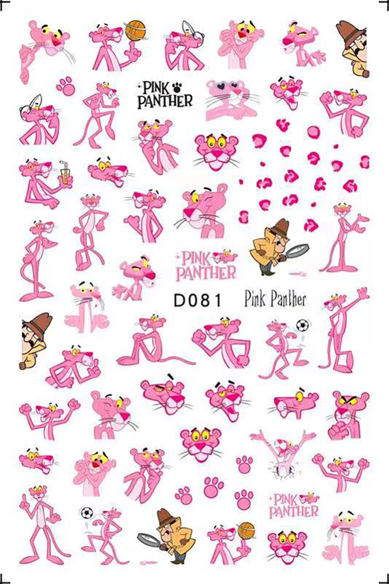 10 упаковок Дисней декоративные наклейки для ногтей стежка Даффи Медведь слайдер