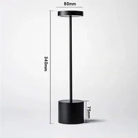 creative led touch rechargeable portable cordless luxury modern table lamps