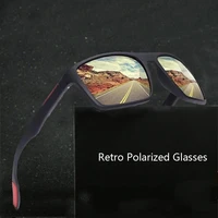 ultralight men driving sports polarized sunglasses uv400square retro black eyewear vintage outdoor coating glasses gafas de sol