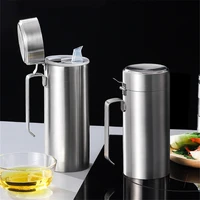 stainless steel leak proof oil filter strainer soy vinegar pot kitchen seasoning bottle container oilers storage cooking tools