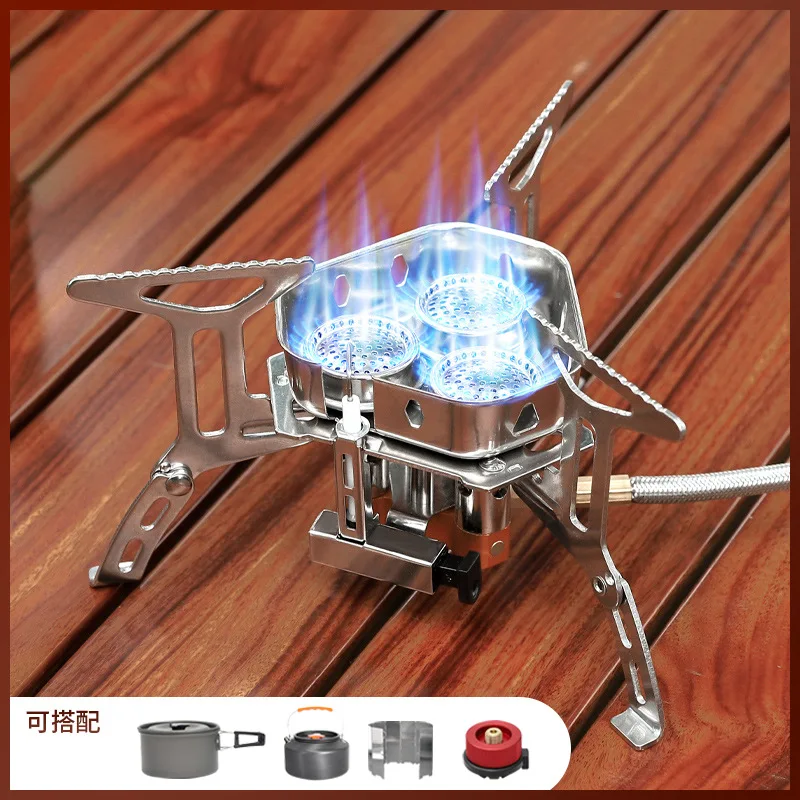 

Widesea Camping Tourist Burner Big Power Gas Stove Cookware Portable Furnace Picnic Barbecue Tourism Supplies Outdoor recreation