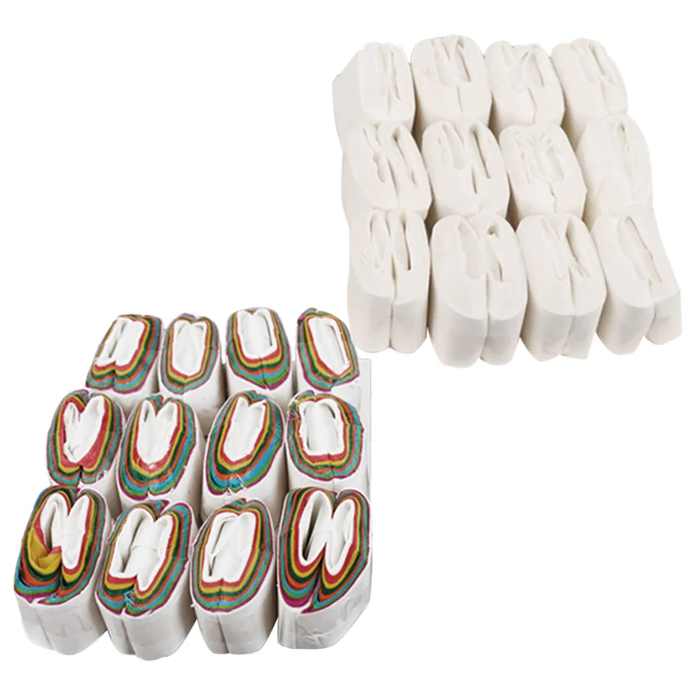 

24 Pcs Stage Performance Mouth Coils Paper Stage Prop Ornaments For Stage Professional Prop Props Vomit Portable Tricks Silk