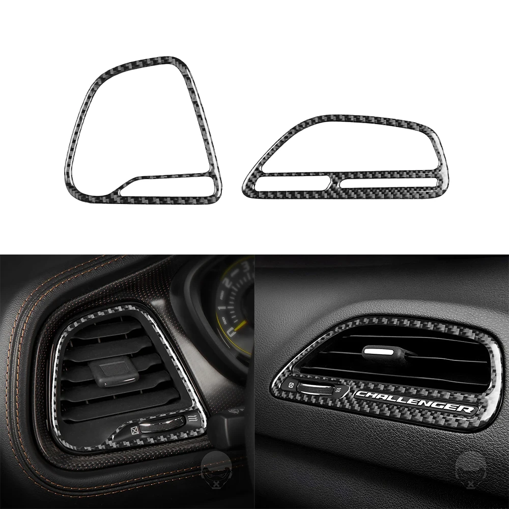 

Car Inner Dashboard Air Outlet Vent Decoration Trim Cover for Dodge Challenger 2015 2016 2017 2018 2019 2020 2021 Accessories