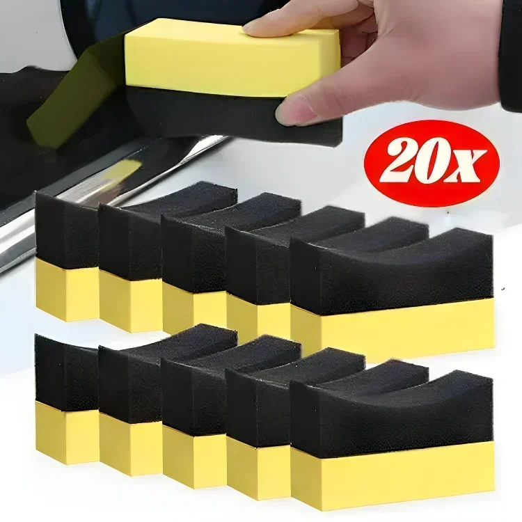 Polishing Waxing Sponge Detailing Applicator Pads Tire Wash Wipe Cleaning Tool Car Brush Auto Parts