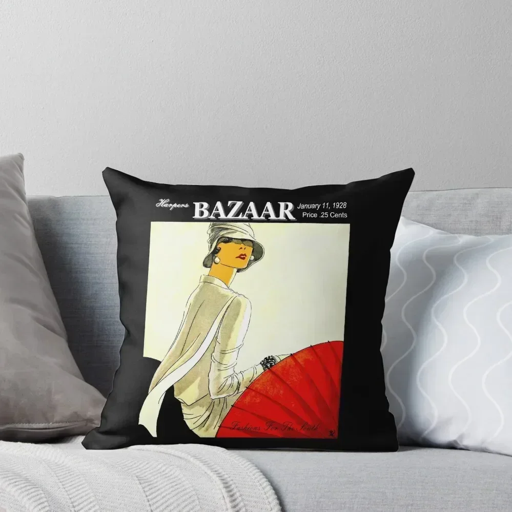 HARPERS BAZAAR: Винтаж 1928 года журнал рекламная подушка с принтом роскошные подушки для