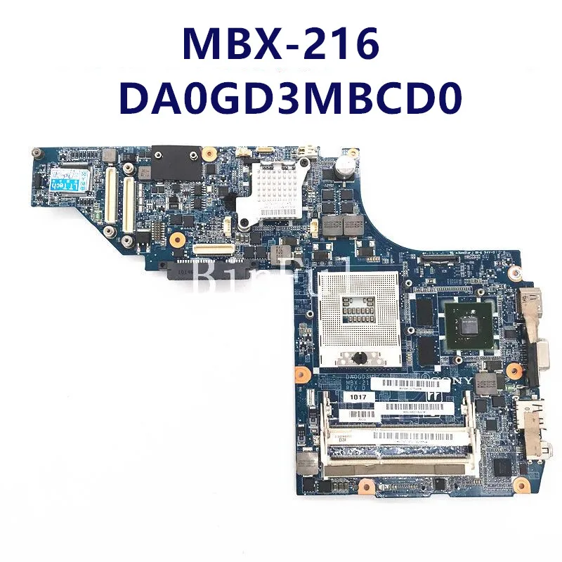 High Quality For SONY MBX-216 DA0GD3MBCD0 HM55 DDR3 Notebook Laptop Motherboard 100% Full Tested Working Well Free Shipping